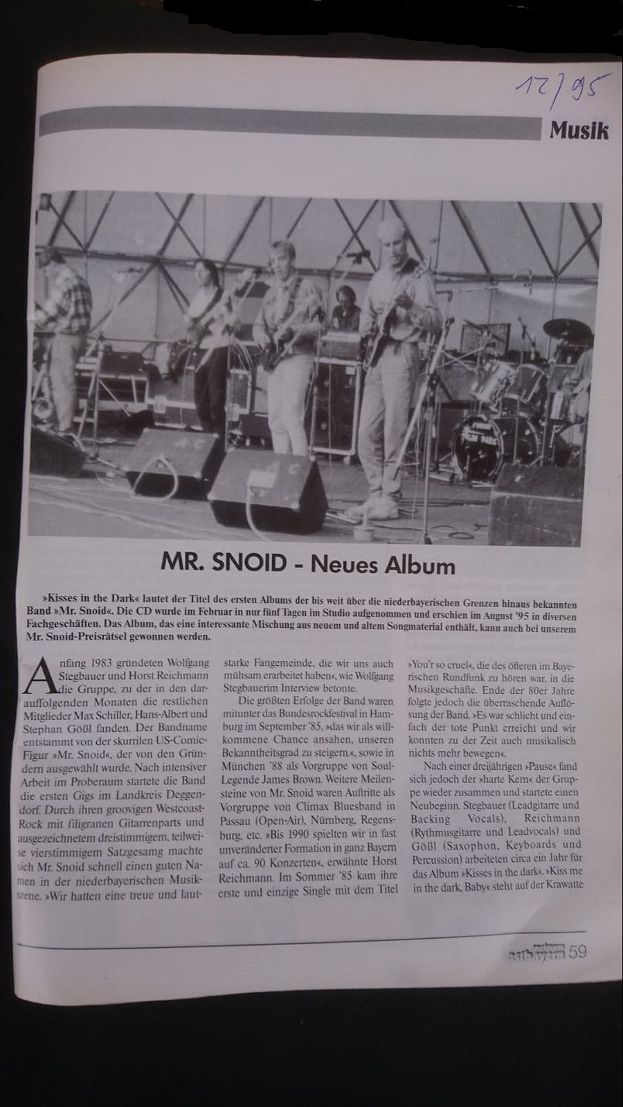 1995 anzeigen ostbayern CD KITD Vorstellung